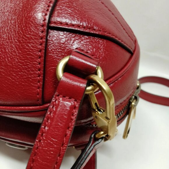 Gucci Red Leather Hand Bag mon910-103125 - Picture 6 of 16